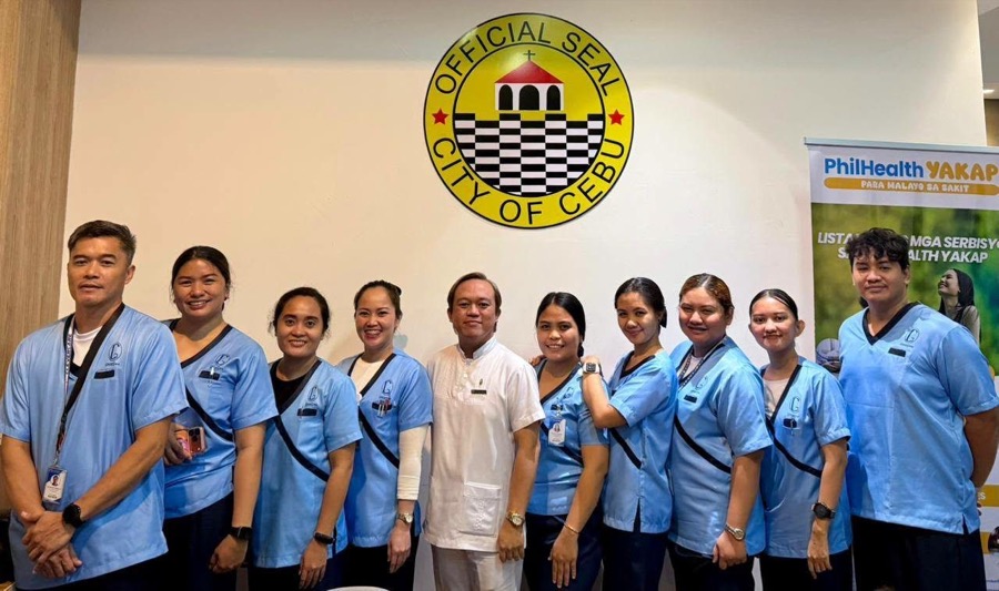 CleverCare team with City of Cebu officials for a PhilHealth outreach event
